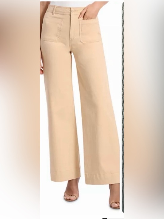 bagatelle Pants - Bagatelle tan High-Rise Wide Leg Pants